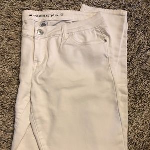 Women's Celebrity Pink White Jeans